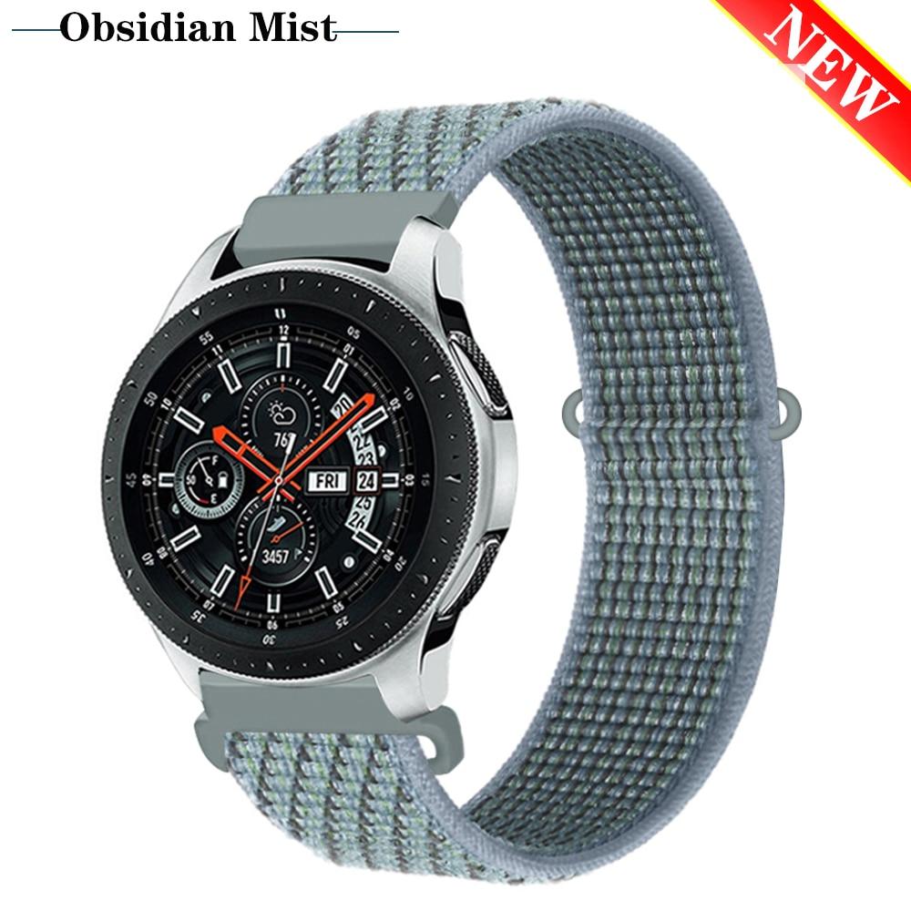 Ремешок 20/22 мм для Galaxy Watch 3/46/42 мм / активный 2 ремешка Samsung Gear S3 Frontier Sport нейлоновый браслет Huawei watch GT 2 41 45 мм
