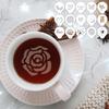 15pcs Fancy Coffee Stamp Stencil Reusable PET Latte Art Stencil for Cappuccino, Hot Chocolate, Cake, Cookie Decoration