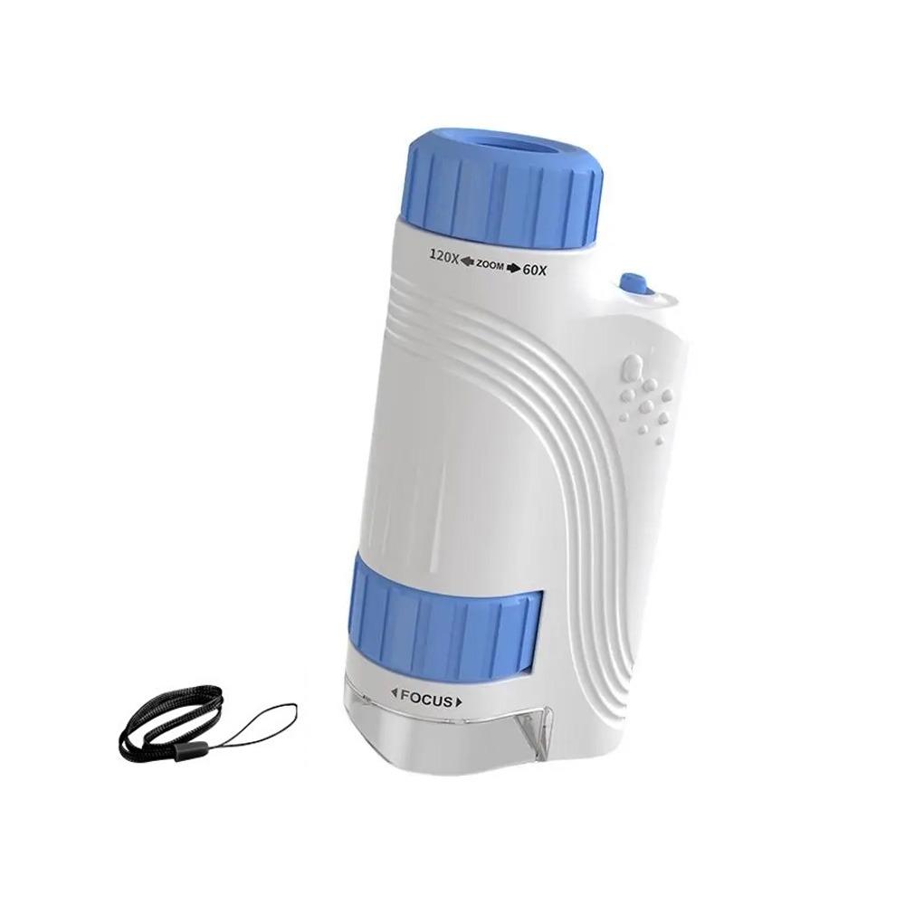 Detachable Portable Handheld Microscope Toy 60x-120x Mini Microscope for Kids Outdoor