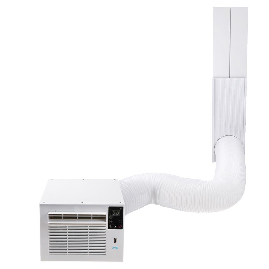 1100 Вт Холод/Тепло Двойной Портативный Кондиционер Использование 24-часового Таймера 2 Режима Освещения Светодиодная Панель Управления с Пультом 460x255x230 мм