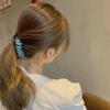 Fabric Crinkled Banana Clip Korean Style Hair Wear New Vertical Clip  Daily