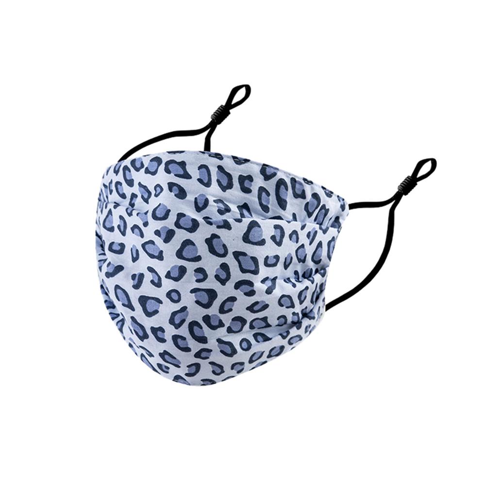 Взрослые женщины леопардовый принт моющаяся безопасная дымчатая маска для лица