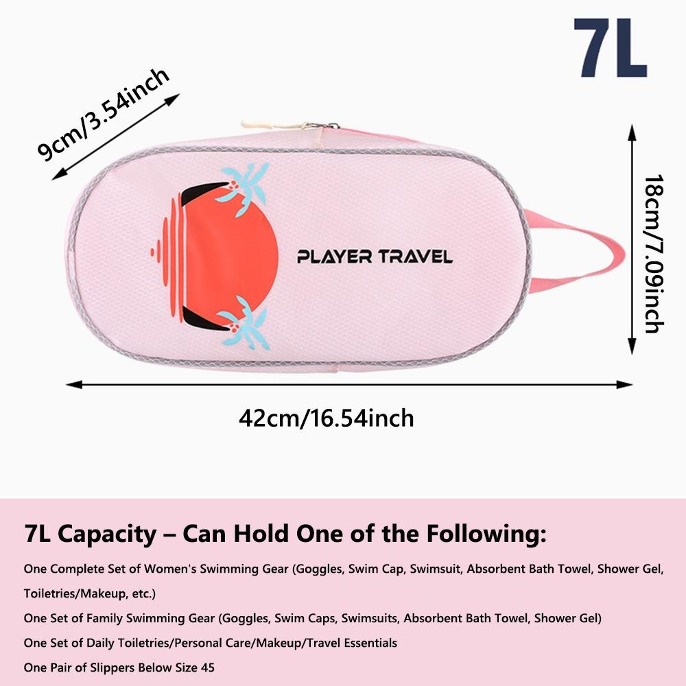 Водонепроницаемый мешок для хранения купальника с разделением на сухое и мокрое, портативная косметичка, сумка для плавания для спорта и тренажерного зала