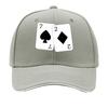 Classic Spade 7  Diamond 2 Card pattern Sandwich Baseball Cap For WoUnisexs Unisex FeUnisex Beach Dad Hat