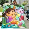 1pc Blanket D-Doras The Explorer Print Design, Lightweight Blanket for Sofa, Bed- Soft &Warm, Gift for All Seasons like Christmas, Halloween