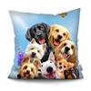 Наволочка для домашнего декора с милыми животными, пляжная забавная собака, наволочка для автомобиля, дивана, домашний декор, наволочка, полиэстеровая подушка