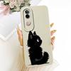 Чехол для vivo V40e 5G Милый Кот Кремовый Цветок Силиконовая Задняя Крышка Для Vivo V 40e VIVO V40E 5G V2403 Чехлы Для Телефона Бампер Fundas