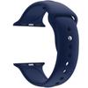 Bracelet Compatible Apple Watch 42mm 44mm 45mm 49mm Serie 8 7 6 5 4 3 2 1 SE Ultra- Taille L - Silicone Bleu Foncé Souple Phonilli