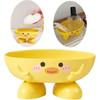 1-20PCS Little Yellow Duck Cute Drain Soap Box Cartoon Creative Children's Cute Place Holder for Bathroom Kitchen and Sink