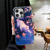Ночная Луна Кошка Мечтательное Искусство Ударопрочный Чехол для Телефона для iPhone 17 Air 16 16E 15 Pro Max 14 Plus 13 Mini 12 Задняя Крышка Защита от Падения Fund