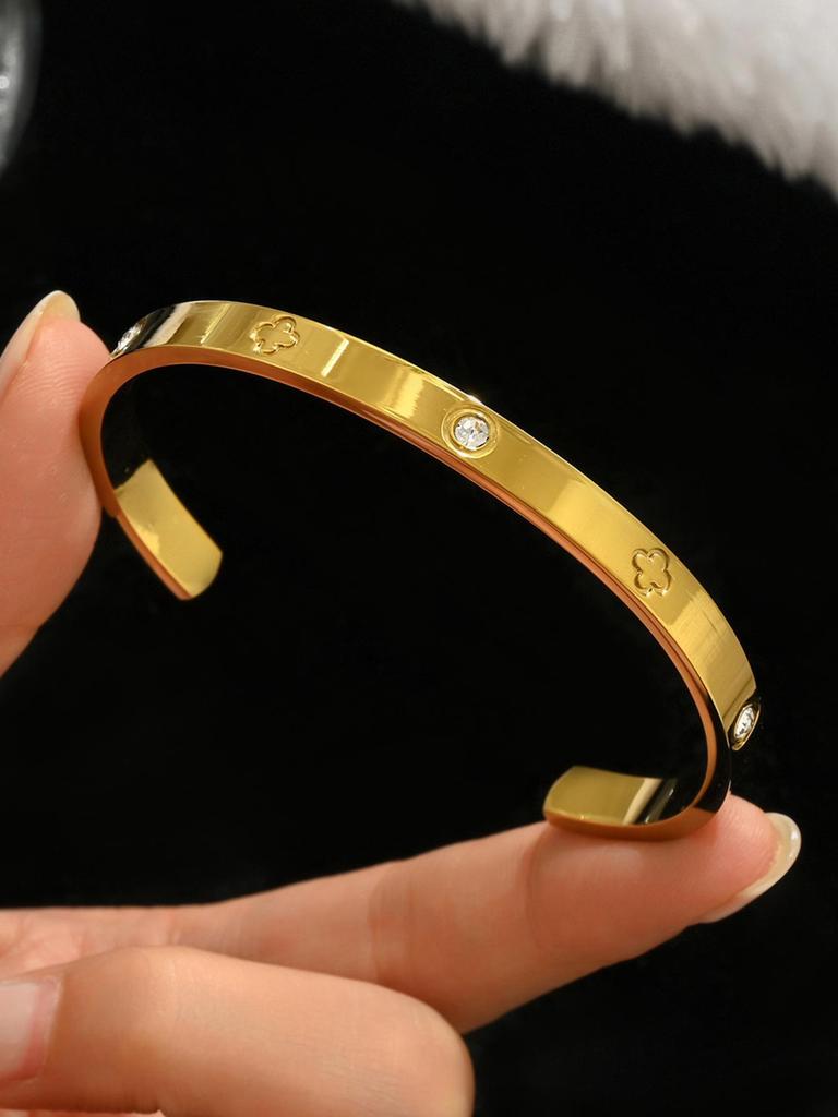 Браслет-гвоздь с бриллиантами из титановой стали - Женская минималистичная мода, Горячо продаваемые женские аксессуары