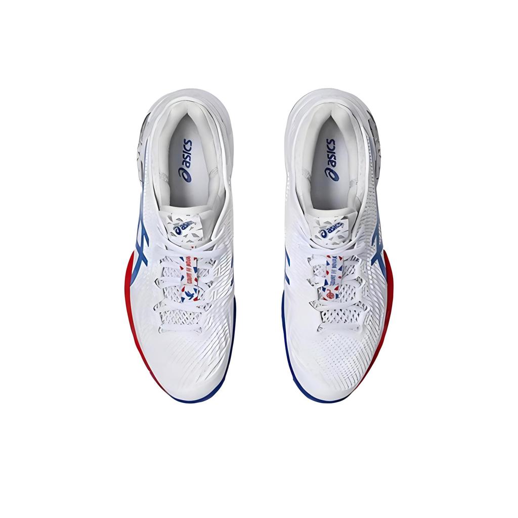 Asics Court FF 3 Novak Paris Men Sneakers White Asics-Blue 1041A480-100