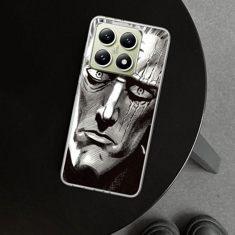 Чехол-бампер One P-Punch-Man Saitama King для Xiaomi Redmi Note 15 14 13 12 11 Pro Plus 14S 12S 11S 11T 11E 10S 10 Настроить
