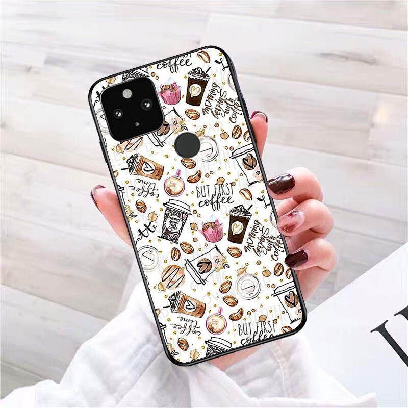 Хорошо, но чехол для телефона First Coffee Girl для Google Pixel 7 Pro 7 6A 6 Pro 5A 4A 3A Pixel 4 XL Pixel 5 6 4 3 XL 3A XL 2 XL