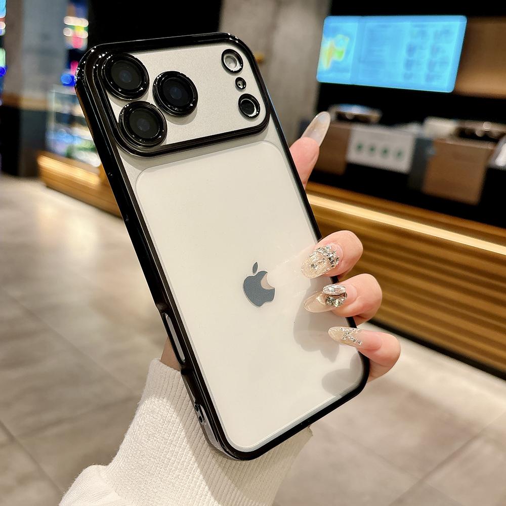 Plating Clear Phone Cases For For Iphone 17 16 1 Pro Max Camera Lens Protection Cover For For Iphone 14 13 Pro Max 17Pro Case