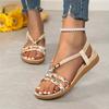 Women Sandals Summer Women Shoes Soft Sole Wedge Sandals Boho Fashion Beach Flip Flops Shoes Sandals Sandalias Planas