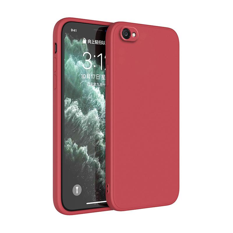 Квадратный мягкий чехол из жидкого силикона для iphone 6 6s 7 8 Plus SE 2020 2022 Квадратный роскошный классический чехол для телефона Funda