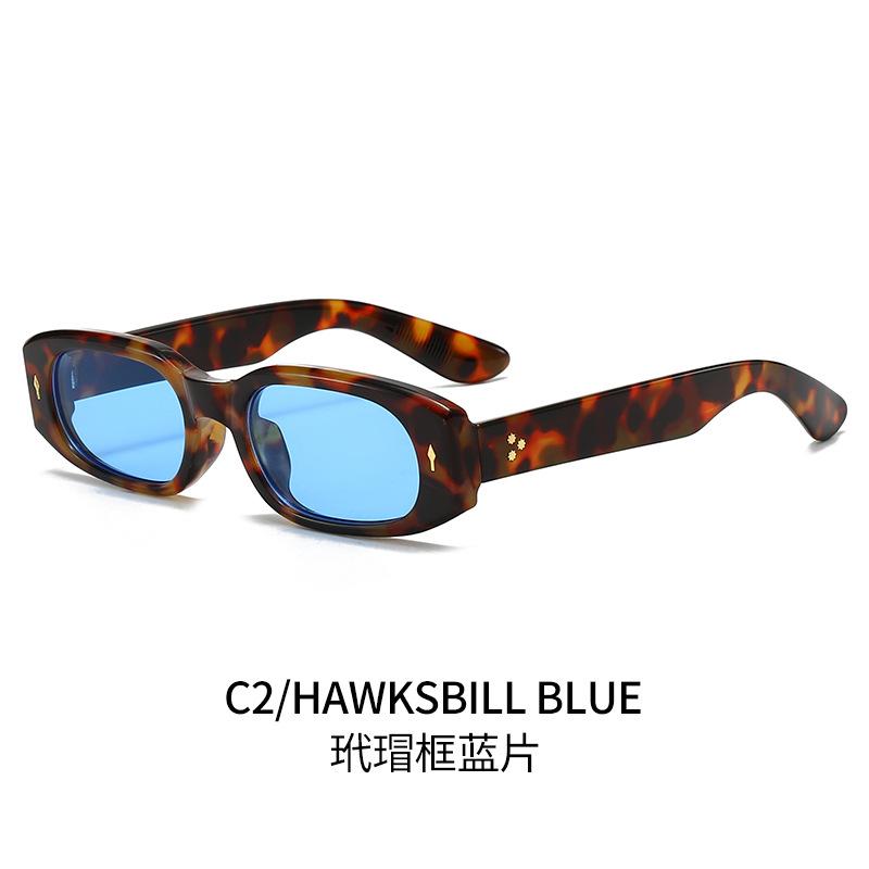 Rice stud small frame sunglasses for women, sun protection, and street style