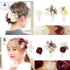Coming of Age Ceremony Hair Ornament Dried Flower Taste Gypsophila Artificial Flower 3 Piece Set D Green [SOUBIEN] (sbn-kaz10010)