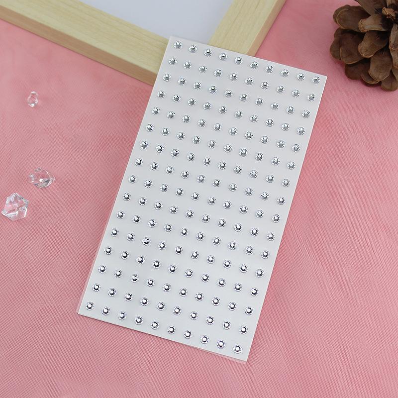 Mixed Shapes Rhinestone Pack White Acrylic Gems Stars Hollow Out Stars Pearls for Crafts DIY Costume Makeup Party Decorations