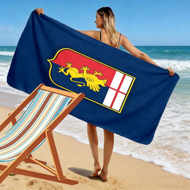 Genoa CFC Beach Towel, Large Soft Quick Dry Towel for Beach Camping Swimming