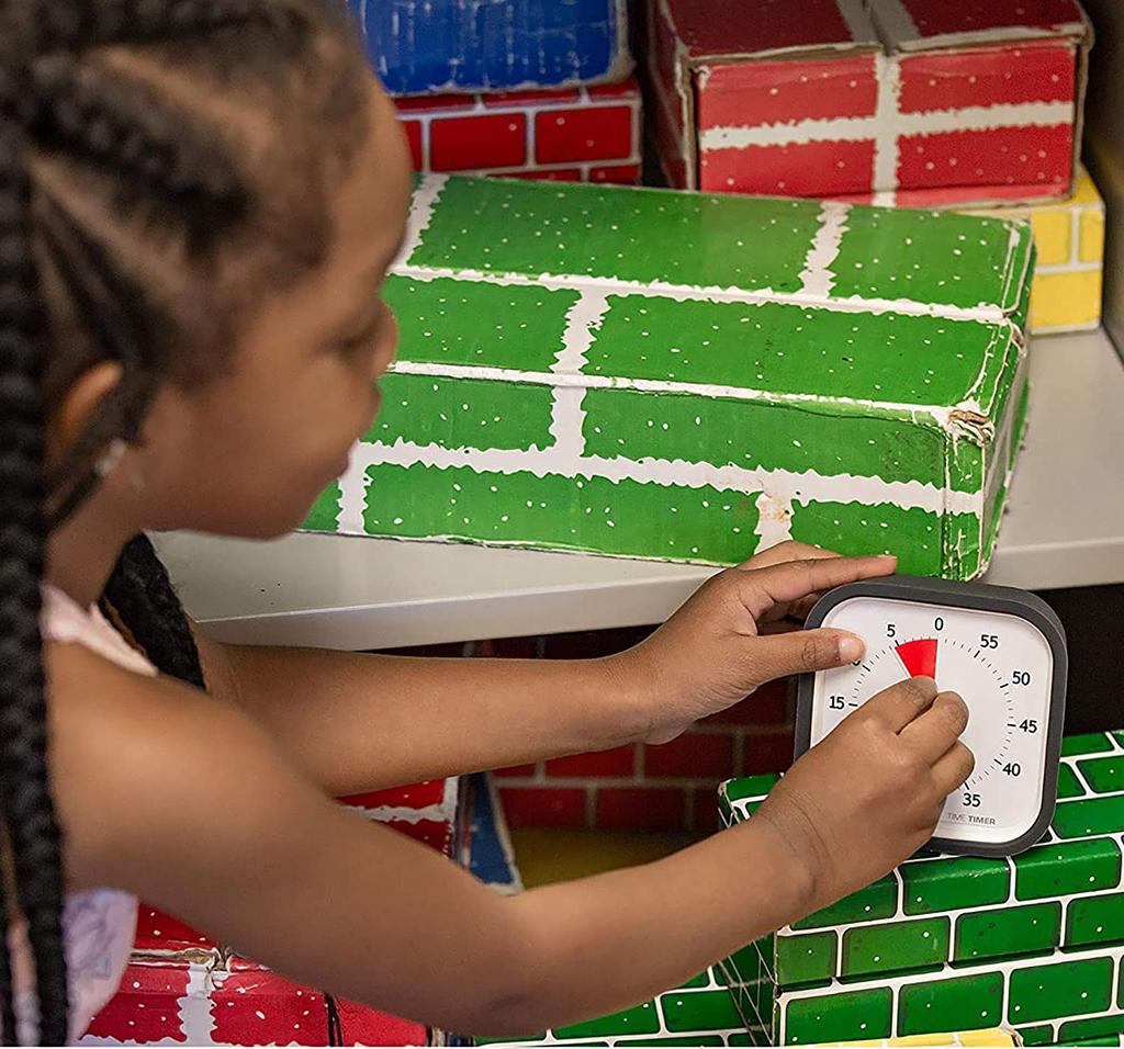 ТАЙМЕР МОД 9 см 60 минут Таймер МОД Угольно-серый Тайм-менеджмент Оригинальный продукт (с крышкой) ТТМ9-W