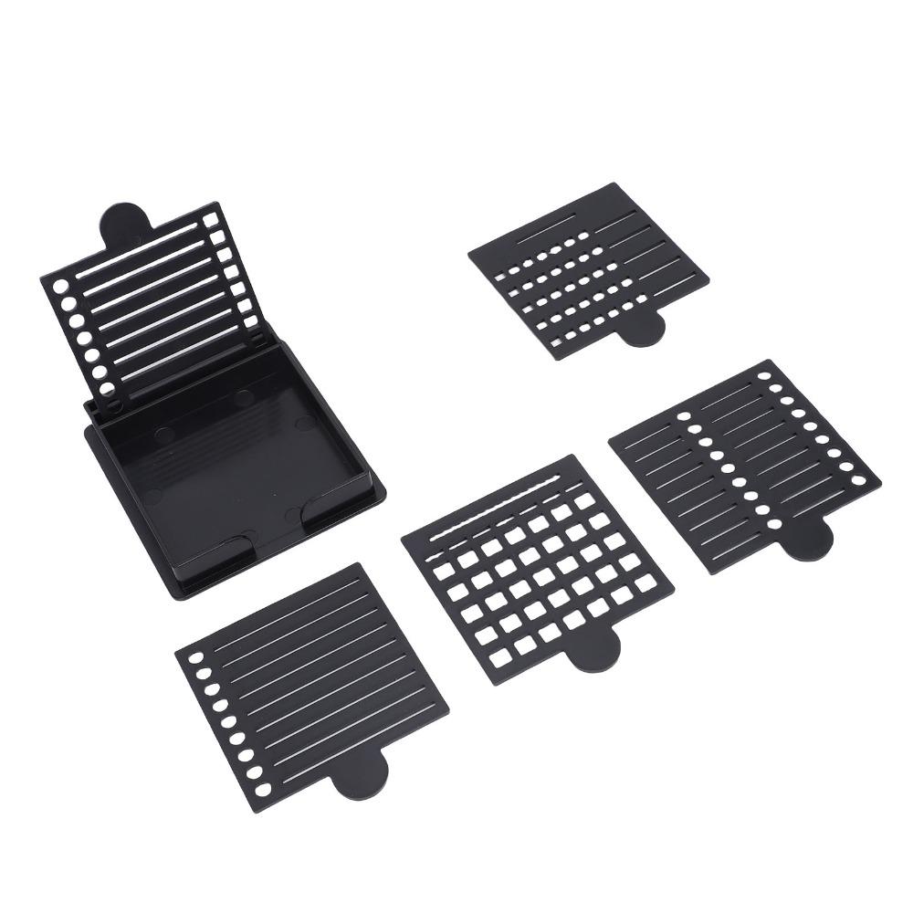 6pcs Reusable Sticky Note Holder Storage Box Note Dispenser Sticky Note Stencil For Office Desk