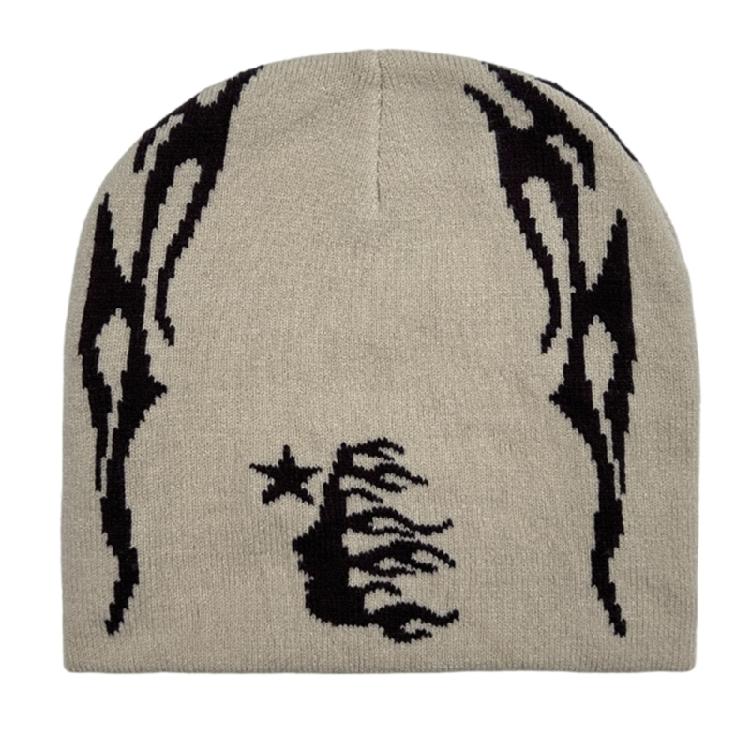Популярная шапка-бини для взрослых, модная зимняя осенняя шапка-череп, теплая шапка-пуловер для подростков, дышащая, эластичная, жаккардовая шапка