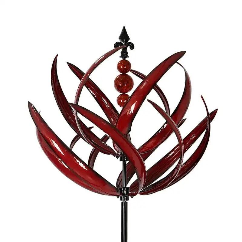 Wind Spinner Metal Windmill 3D Wind Powered Kinetic Sculpture Lawn Metal Wind Solar Spinners Yard and Garden Decor