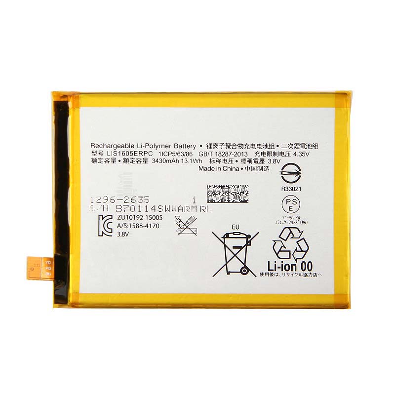 Original High Capacity Phone Battery For For SONY Xperia Z5 Premium Z5P E6883 LIS1605ERPC 3430mAh