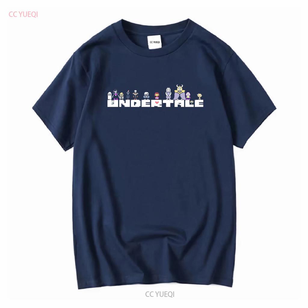 Undertale Все Фигуры Логотип Рпг Игра Санс Азриэль Папирус Фриск Унисекс Футболка Винтажная Стирка Дизайнерская Одежда Унисекс