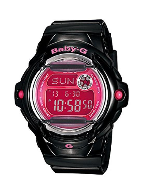 Casio Часы Baby-G BG-169R-1B Серия с цветным дисплеем, Водонепроницаемость 20 АТМ, Цифровые, Женские, Гарантия 1 год