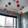 12-дюймовая люстра-шарики середины века в итальянском стиле «Спутник», подвесной светильник, домашний декор, регулируемая высота, домашний декор