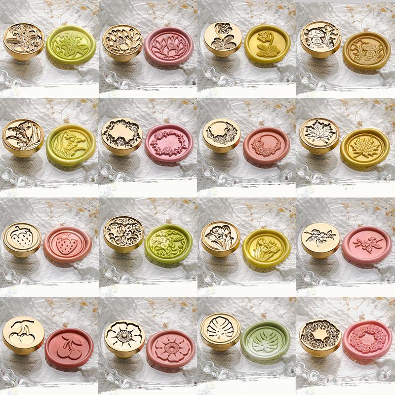 Creative Plant Flower Stamp Head for Hand Account Envelope Fire Lacquer Seal Stamp Head