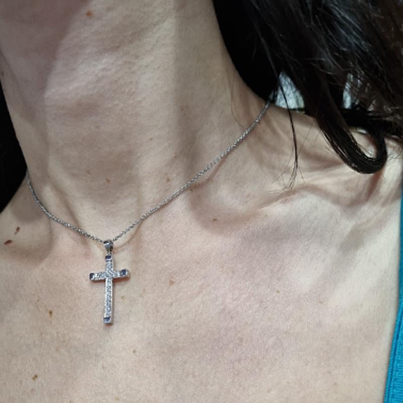 ZHOUYANG Pendant Necklace For Women Luxury Zircon Cross Light Gold Color Kpop Choker Chain Christmas Gift Jewelry Wholesale N221