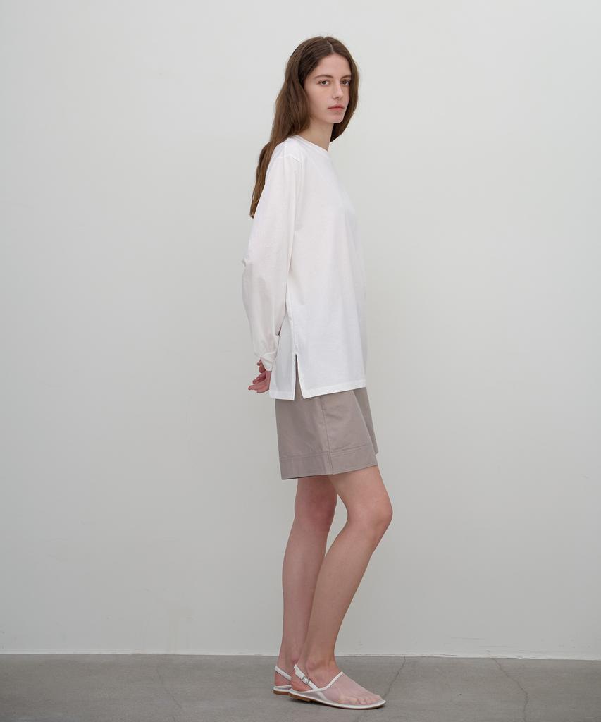BUT'TON Stitch Banding Shorts (Gray)