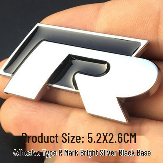 Значки на автомобиль Golf CC Magotan Sagitar POLO R: Наклейки R-Line на бок, заднюю часть, решетку радиатора