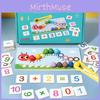 Wooden Caterpillar Number Matching Puzzle Educational Toy For Kids Learning And Development