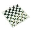 Chess Set with PP Chess Pieces Imitation Leather PU Chess Board Binding Velvet Bag Travel Chess Board Game Sets for Kids