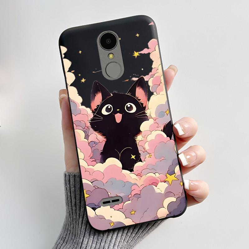 Чехол для LG K4 2017 X230/LG K8 2017 X300 Тонкий Чехол Эстетичный Роскошный Милый Крутой Мальчики Девочки Черный Матовый Мягкий Силикон Задняя Крышка
