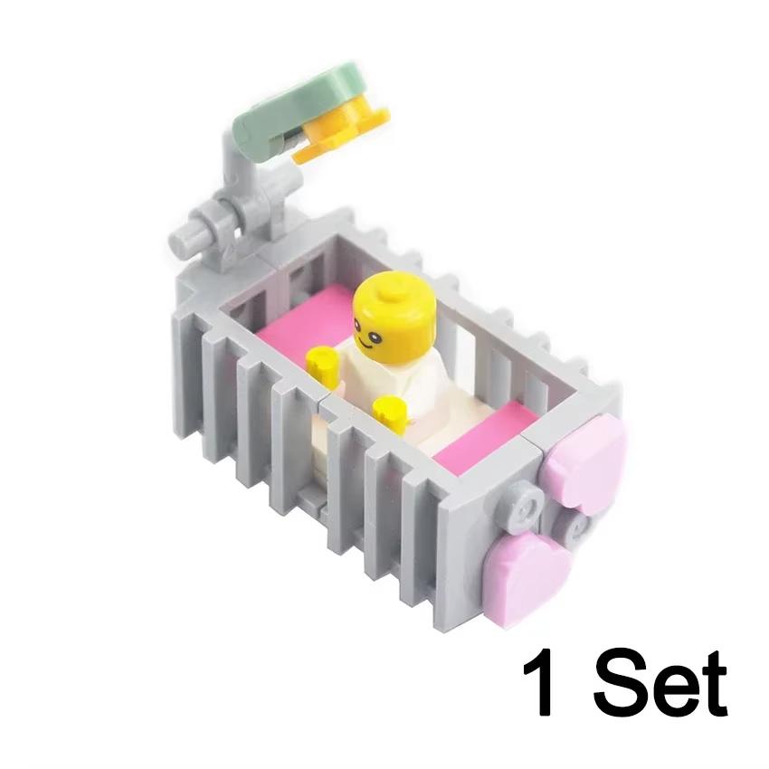 DlY Мини-фигурки для еды, фигурки из строительных блоков, хлеб, рыба, фрукты, курица, краб, хот-дог, торт, пицца, морковка, коробка, креативные игрушки, детали города, кирпич