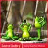 Courtyard Yoga Frog Resin Ornament - Garden Landscape Decoration