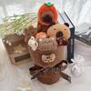 Back-to-School Creative Plush Doll Bouquet - Capybara & Leader Dog Gift for Girlfriend On Qixi Valentine's Day