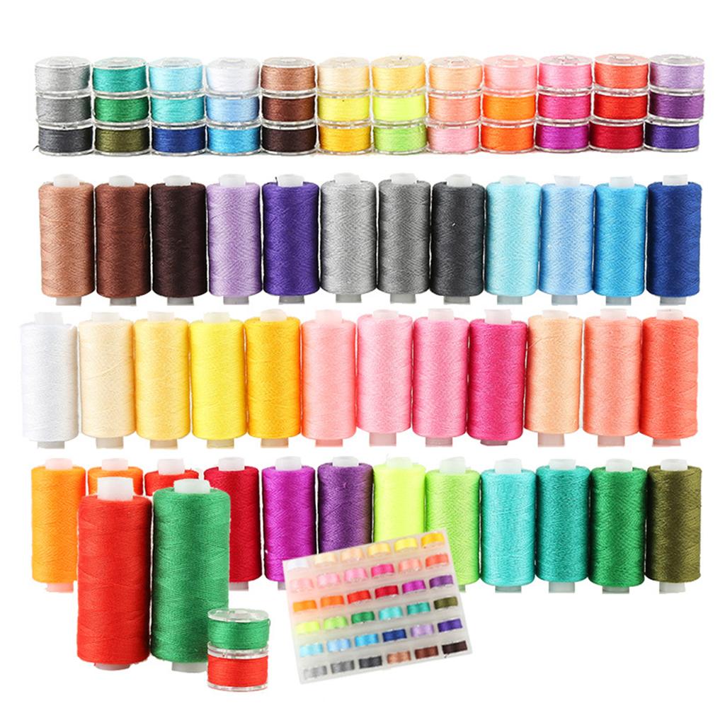 72 шт. 38 ярдов 400 ярдов катушки швейные нитки набор подарок 36 цветов предварительно намотанные шпульки полиэстер для ежедневного шитья стегание