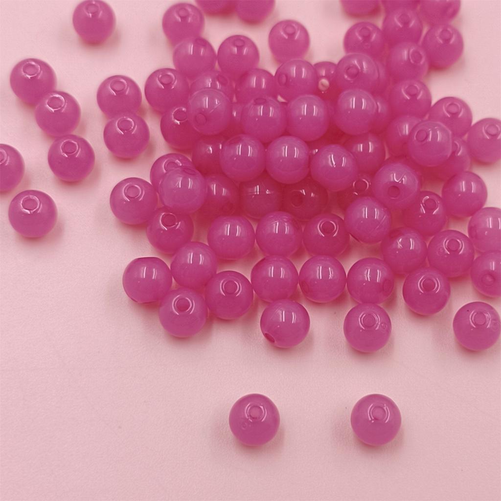 400 шт. 6 мм акриловые бусины желейного цвета DIY фурнитура ювелирные аксессуары браслет ожерелье одно отверстие кулон
