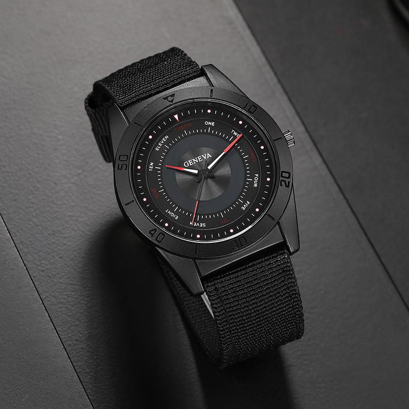 Новые модные мужские часы мужские часы черные силиконовые часы с брезентом