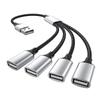 USB-разветвитель ХАБ Удлинители 2/3/4 порта Зарядное устройство для телефона Адаптер питания OTG Множественный расширитель Зарядная док-станция для компьютера