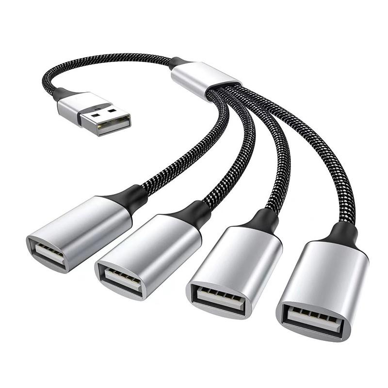 USB-разветвитель ХАБ Удлинители 2/3/4 порта Зарядное устройство для телефона Адаптер питания OTG Множественный расширитель Зарядная док-станция для компьютера