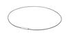 Phiten RAKUWA Проволочный Шейный Амулет Air Necklace, Черный/Серебристый, 40 см