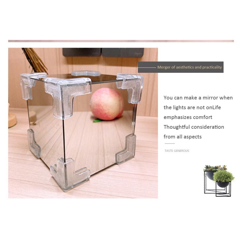 Лампа-тюльпан, ночник с цветком тюльпана своими руками, квадратное зеркало ручной работы, настольная лампа-тюльпан, украшение рабочего стола